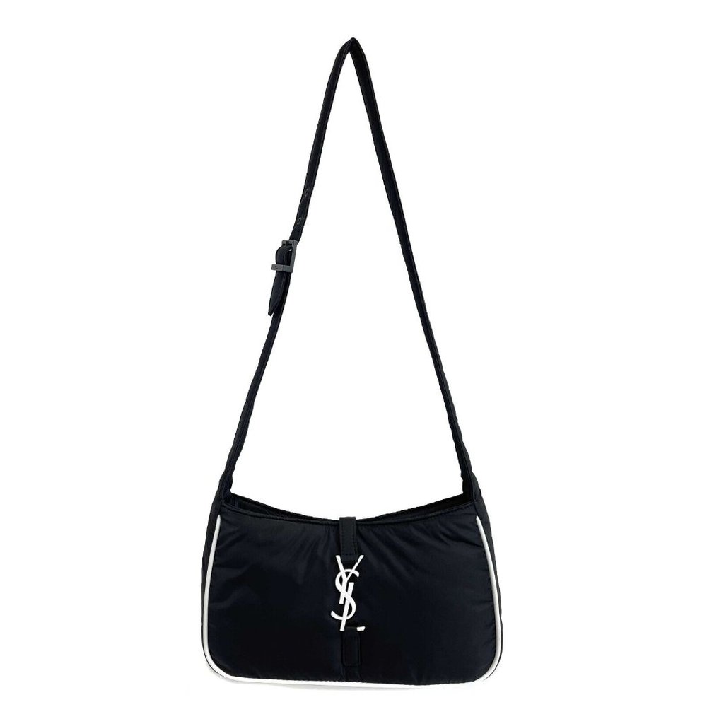 Saint Laurent - YSL - NEW Le 5 À 7 Crossbody - Black / White  Shoulder Bag